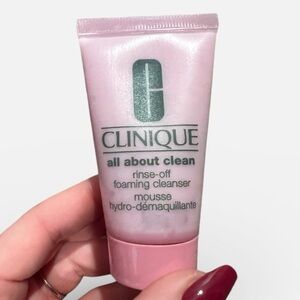5/$25 Clinique All About Clean Rinse-Off Foaming Cleanser - Soft Pink